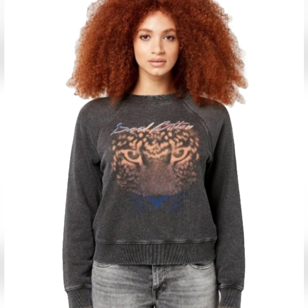 BUFFALO David Bitton Tiger sweatshirt in grey size Medium
